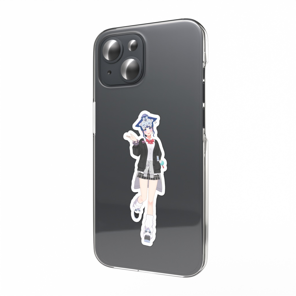 【猫推 碧波(あおば)】01月記念日-スマホステッカーG0499