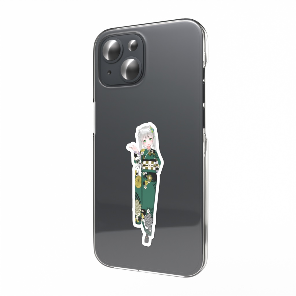 【翠色らん】01月記念日-スマホステッカーG1255