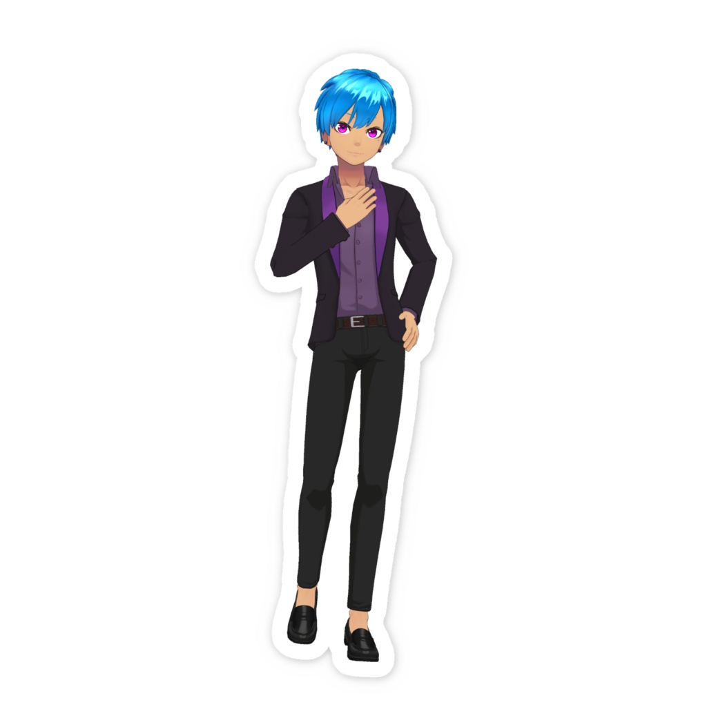 【輝蘭-kira-】01月記念日-スマホステッカーG0030