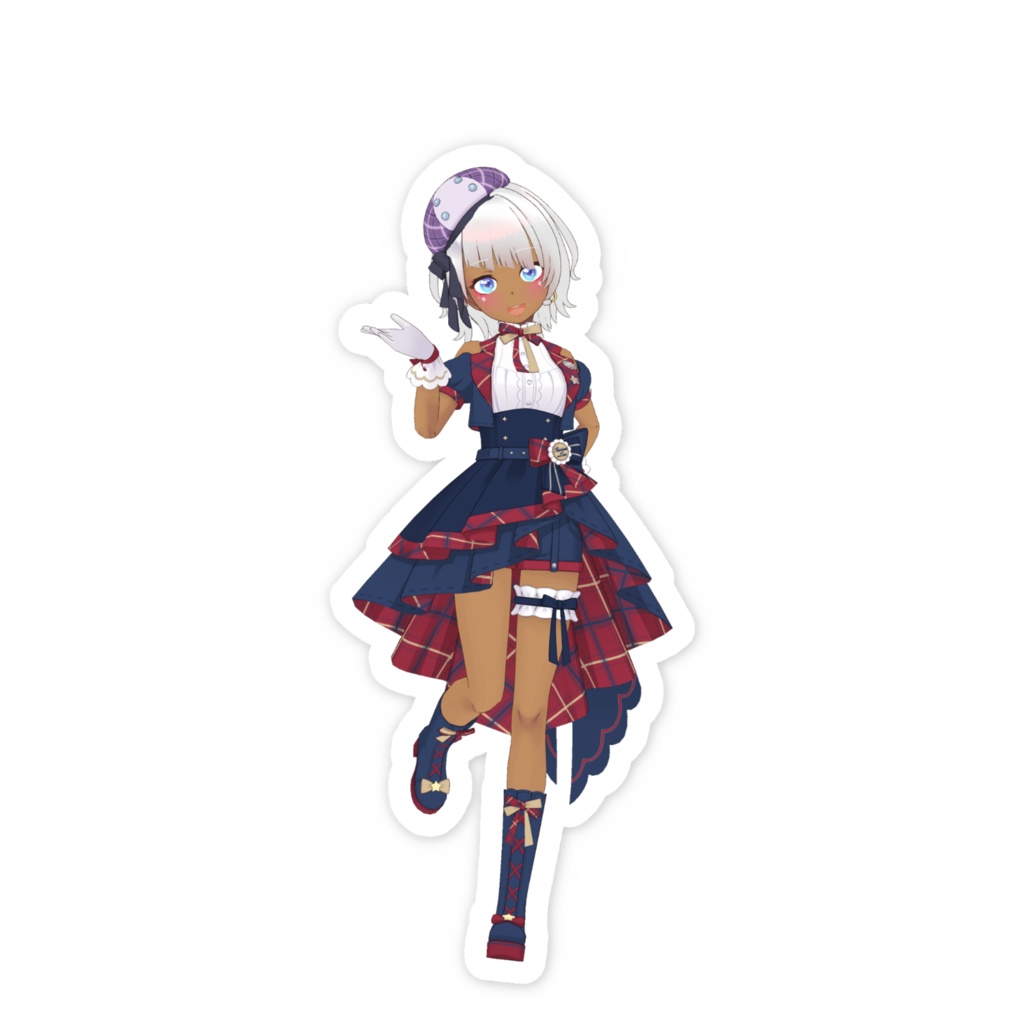 【雨音空天】01月記念日-スマホステッカーG1130