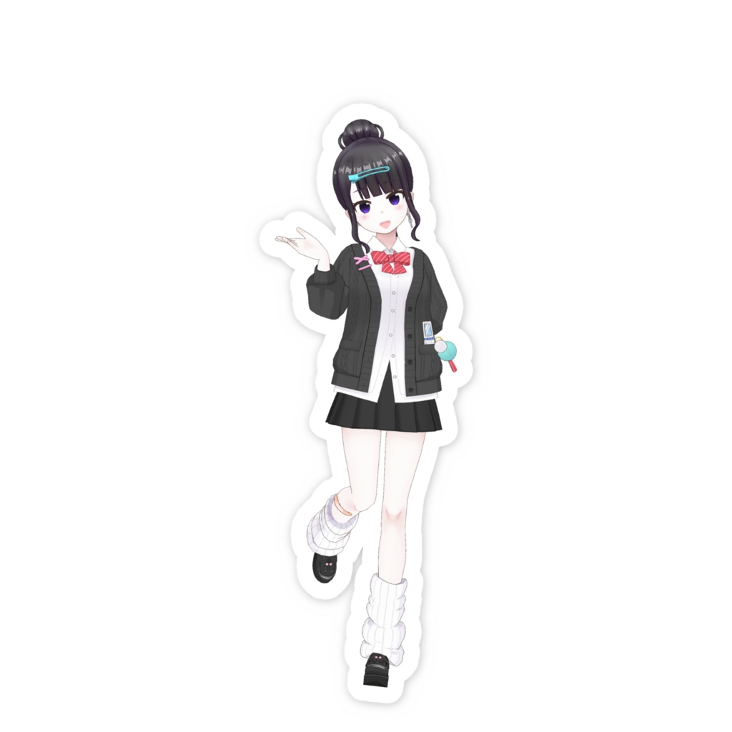 【雪白雪依】01月記念日-スマホステッカーG0923