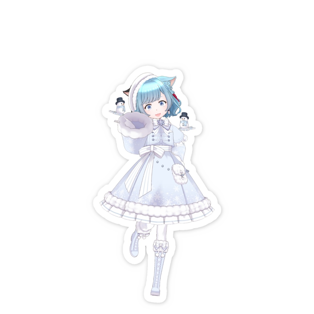 【雪菜 楓】01月記念日-スマホステッカーG0368