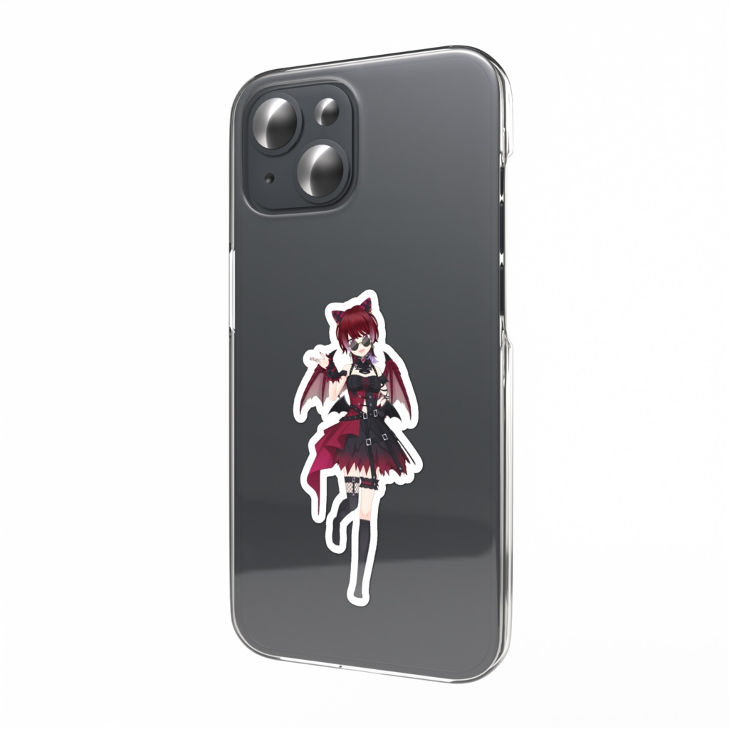 【雪野 赤猫】01月記念日-スマホステッカーG0472