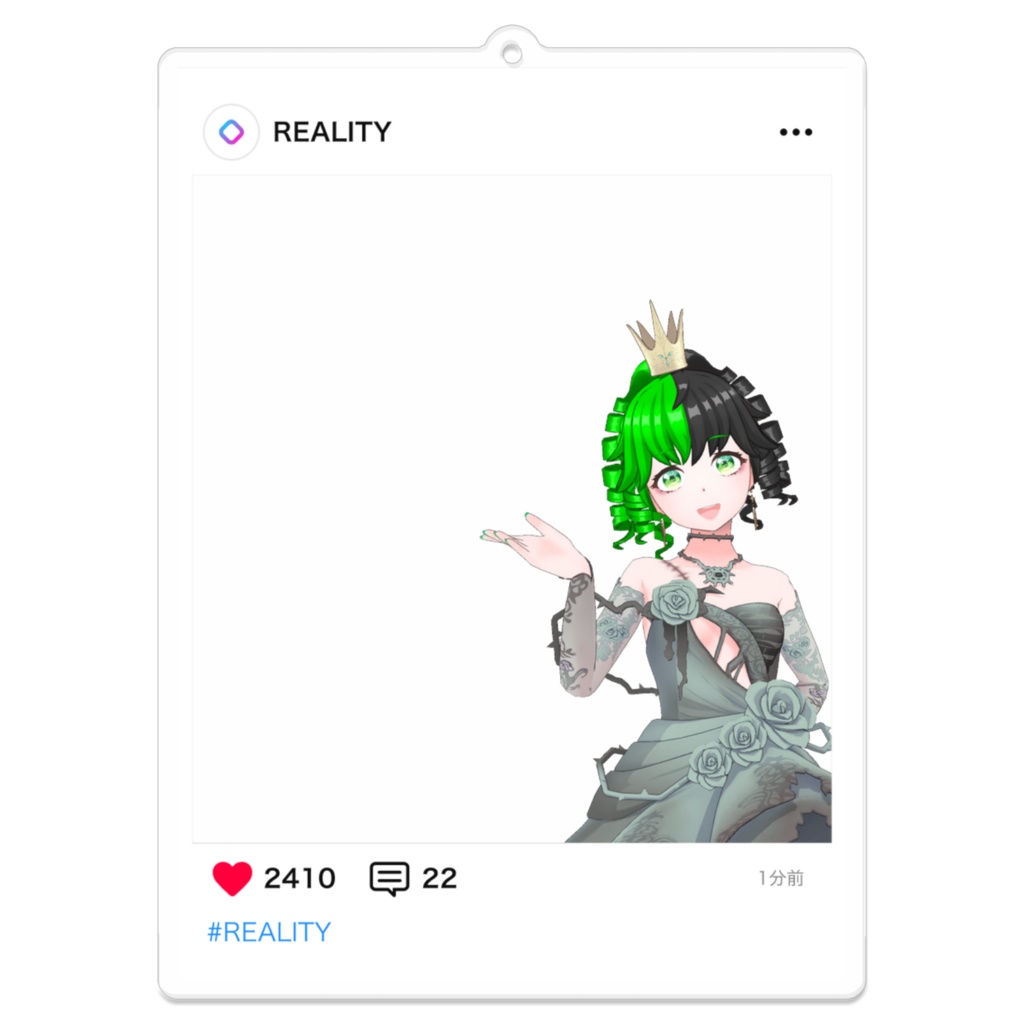 【めろ】01月記念日-フィード風アクキーG1021