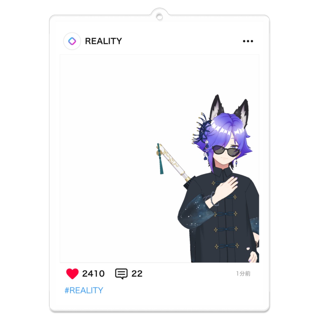 G0844 【心雨 九十九】01月記念日-フィード風アクキーG0844 - REALITY SHOP - BOOTH