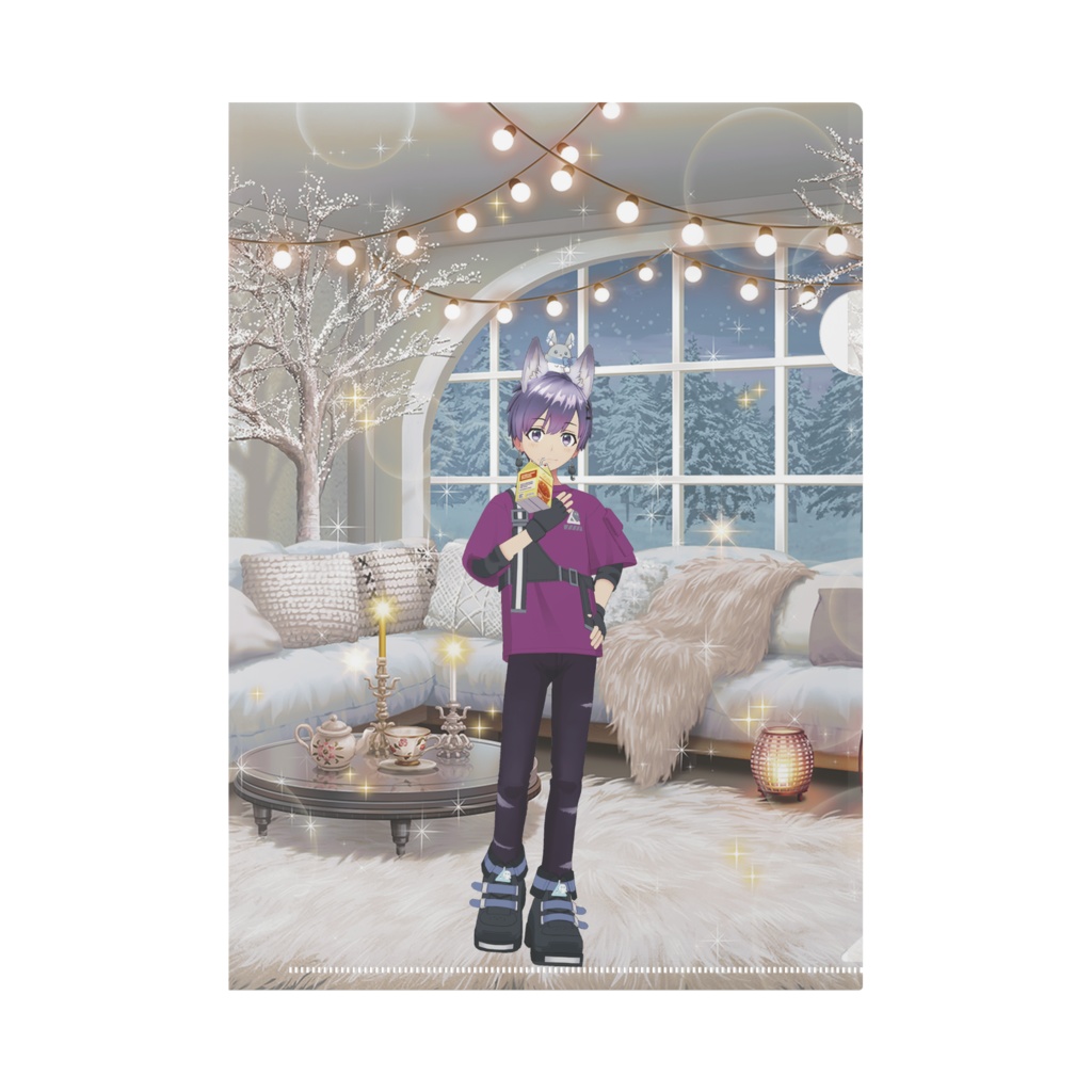 【むぎゅまろです！】01月記念日-クリアファイル-G1003