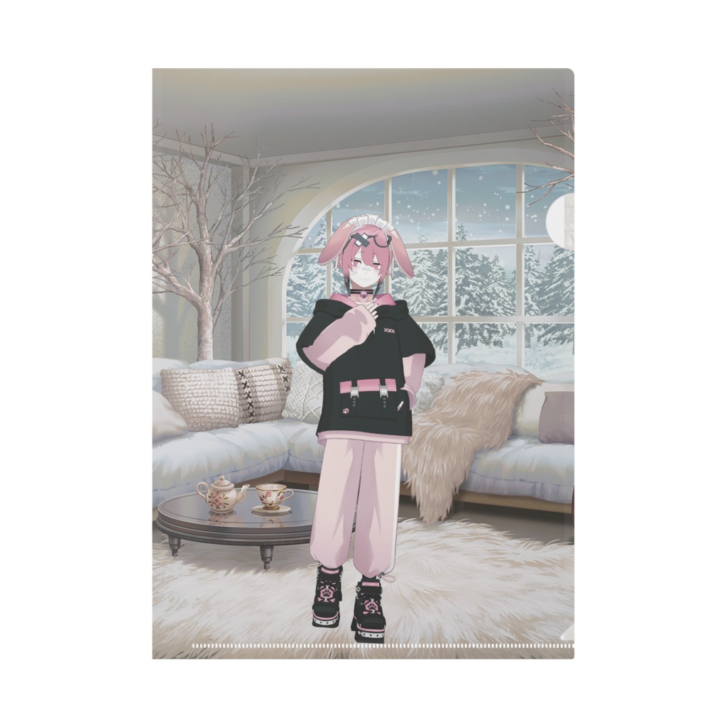 【もふねこ。】01月記念日-クリアファイル-G0616