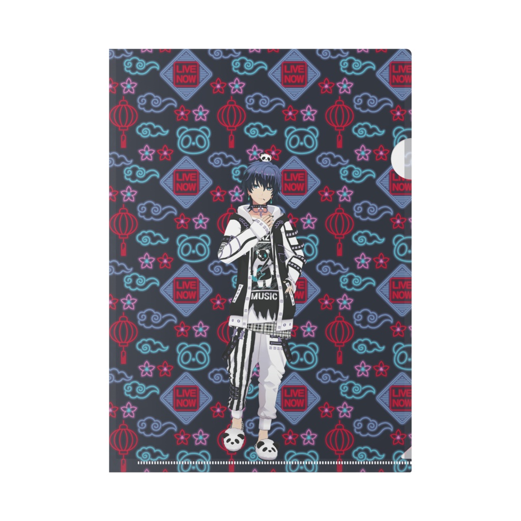 【優しいパンダ】01月記念日-クリアファイル-G1014