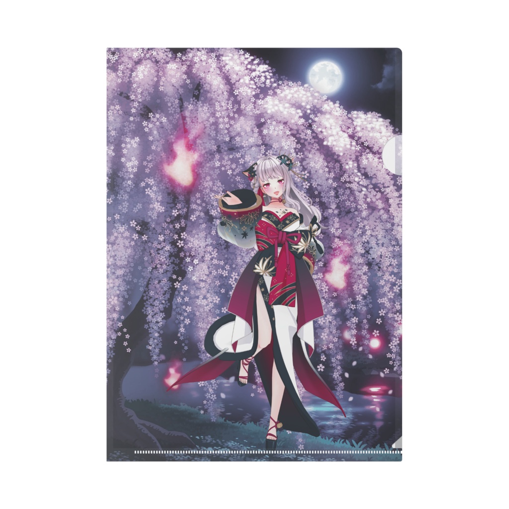 【紅 貓娘】01月記念日-クリアファイル-G0174