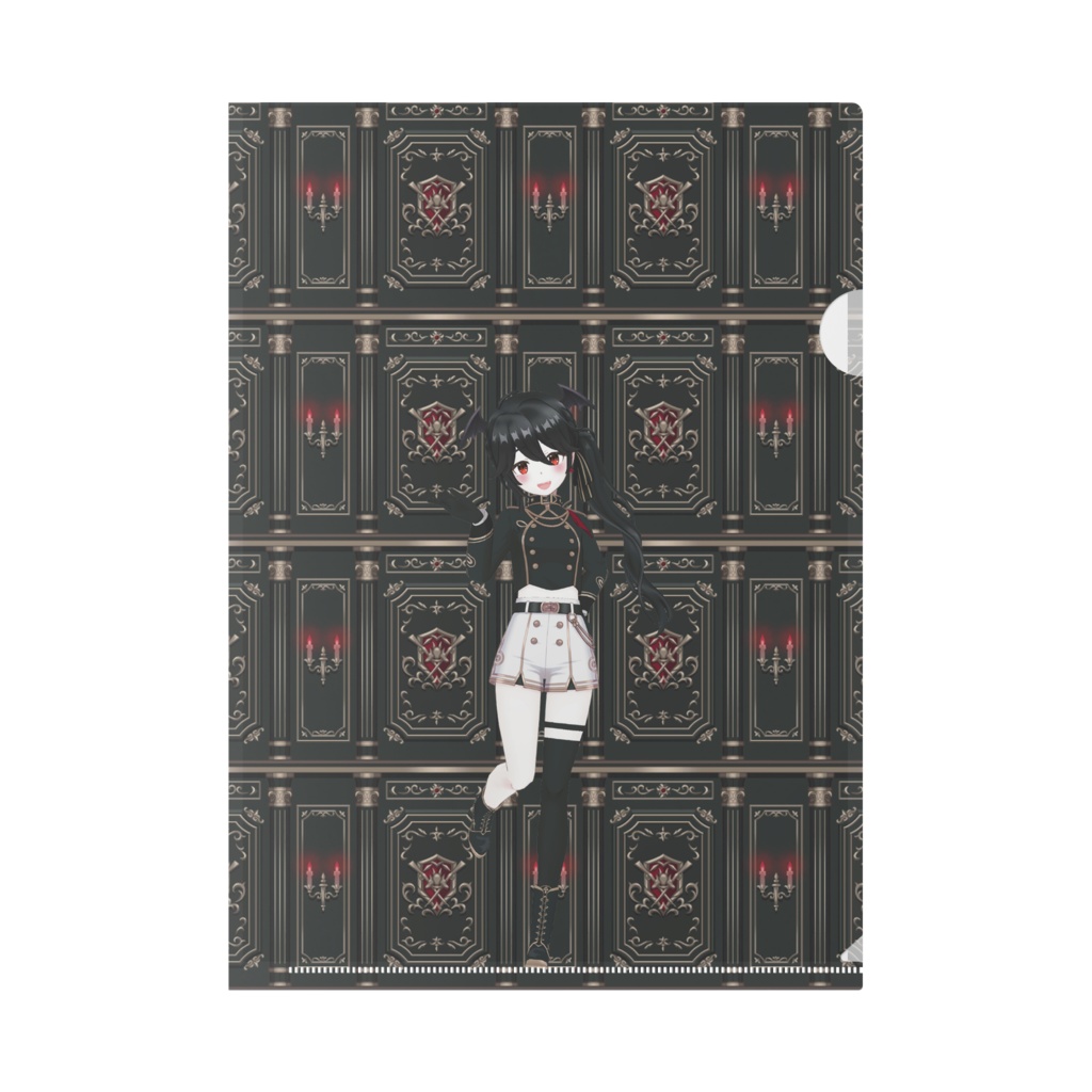 【聖園　黒】01月記念日-クリアファイル-G0497