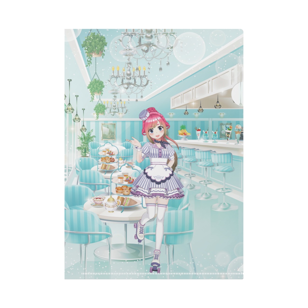 【赤星つむぎ】01月記念日-クリアファイル-G0849