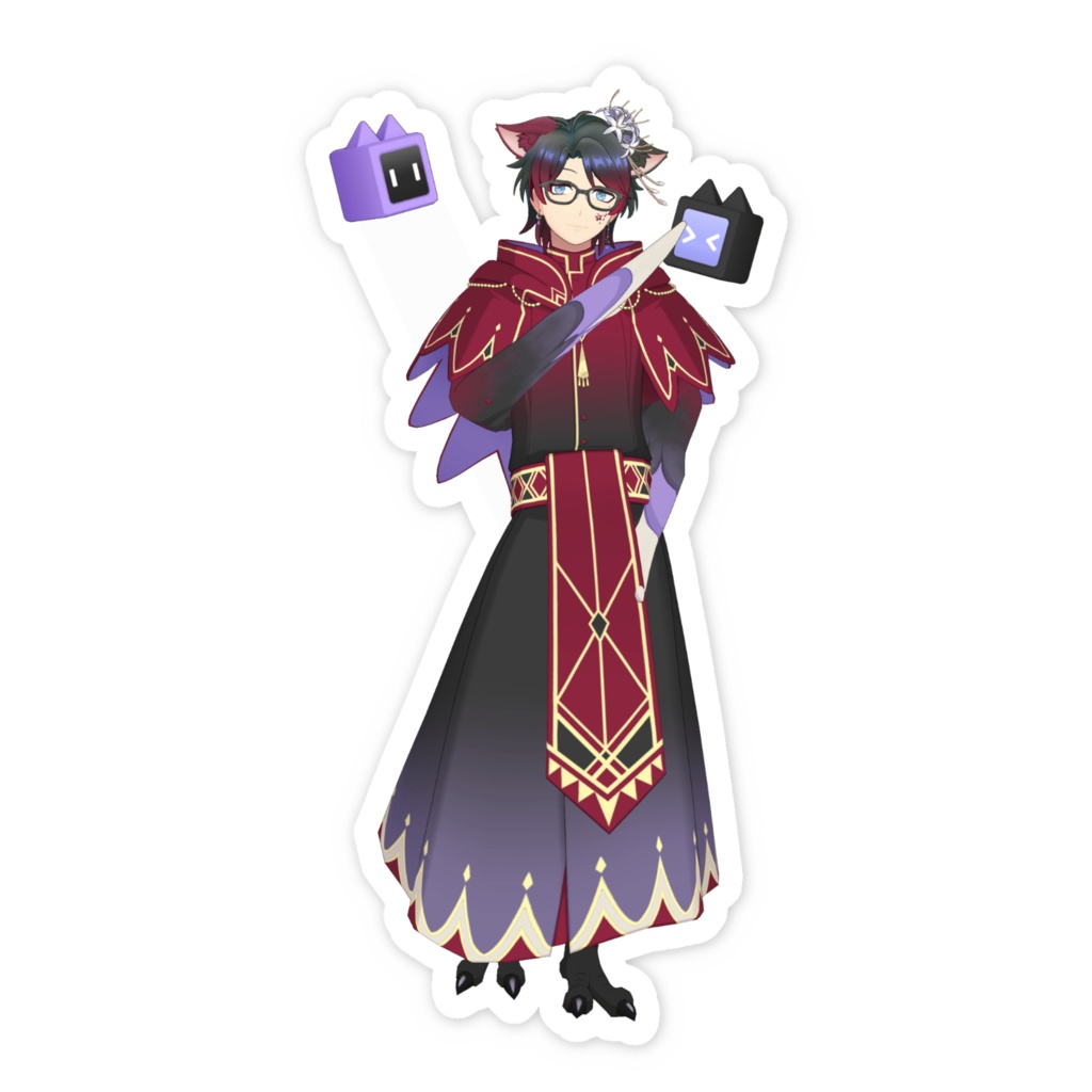 【倉崎クロイス】01月記念日-スマホステッカーG0152