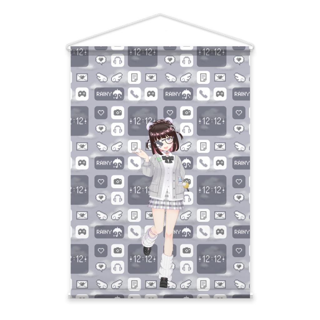 【kuma】01月記念日-タペストリー-G1158