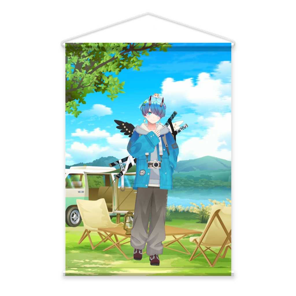 【あおに】01月記念日-タペストリー-G0208