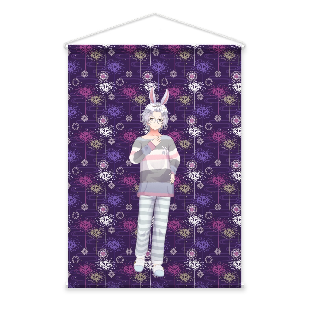 【うさみみおまんじゅう】01月記念日-タペストリー-G0023