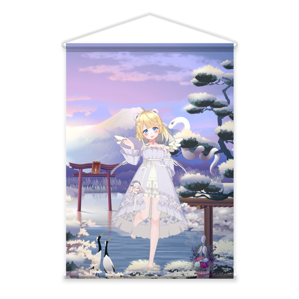 【くまこやまだ。】01月記念日-タペストリー-G0045