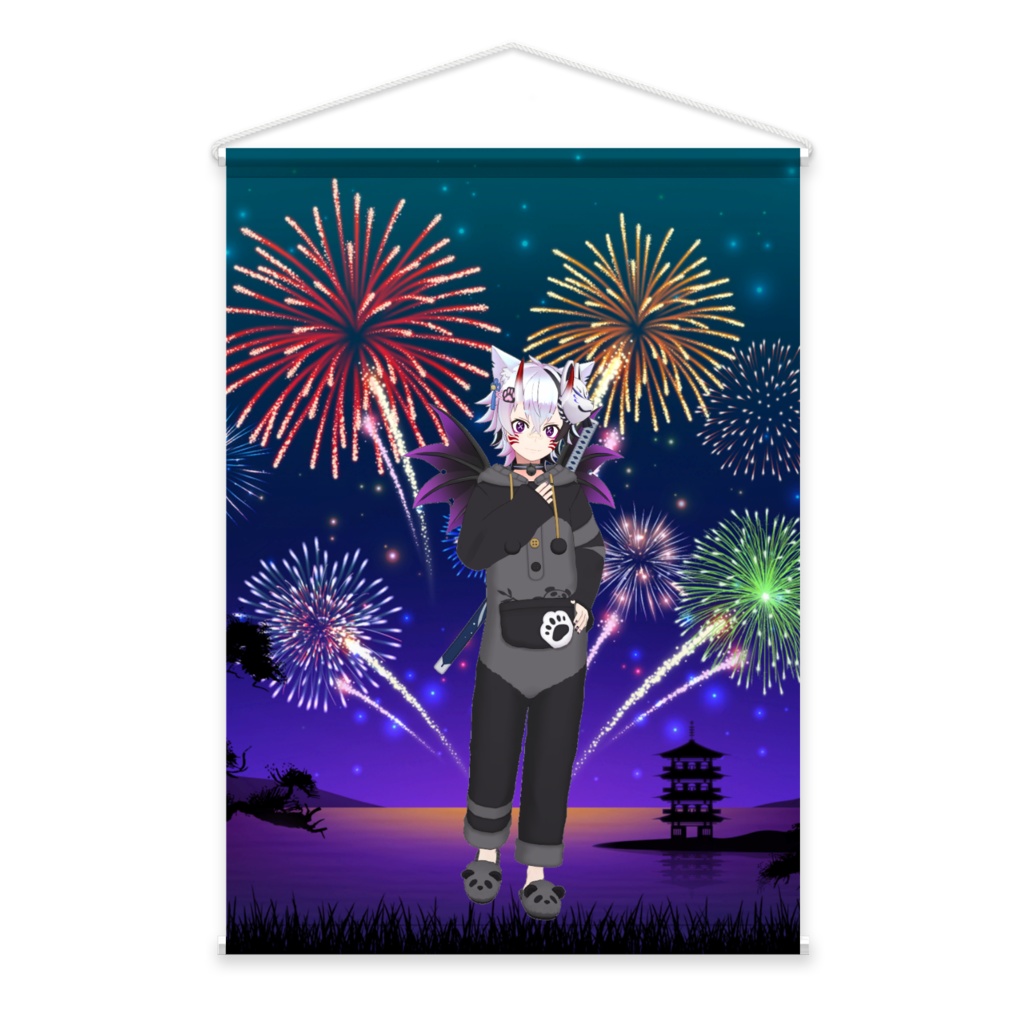 【くろり】01月記念日-タペストリー-G1102