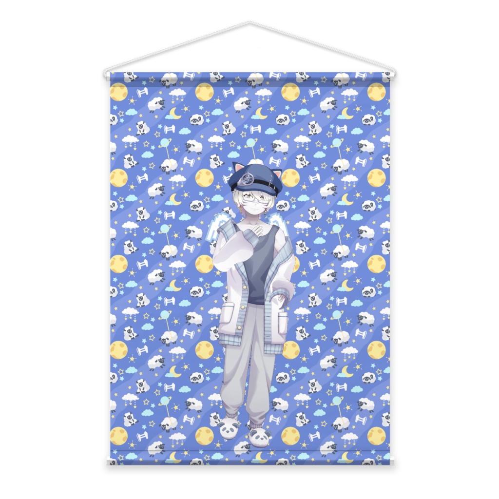 【しろさん】01月記念日-タペストリー-G0962