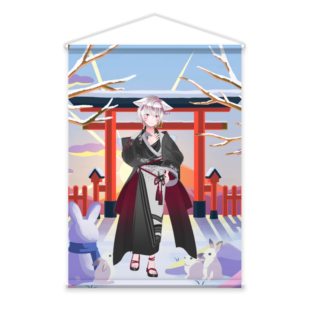 【にしみー】01月記念日-タペストリー-G1038