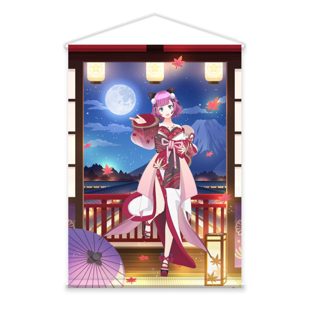 【ねこたみ】01月記念日-タペストリー-G0512