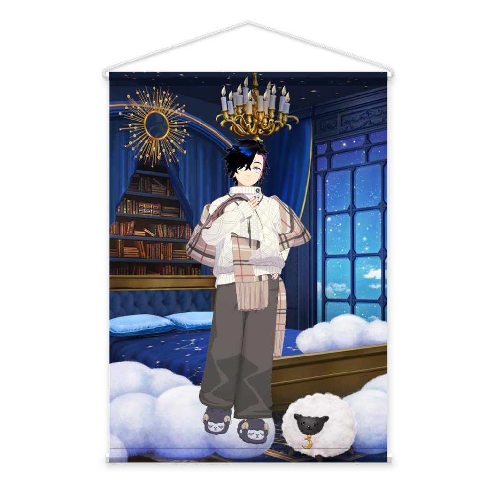 【ふかもん】01月記念日-タペストリー-G0614