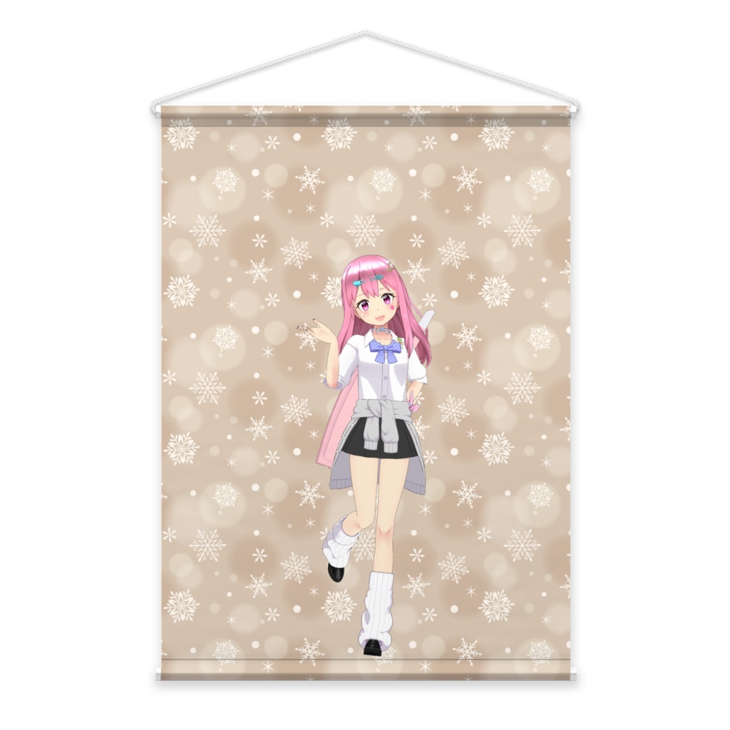 【もぐわなちゃん】01月記念日-タペストリー-G0965