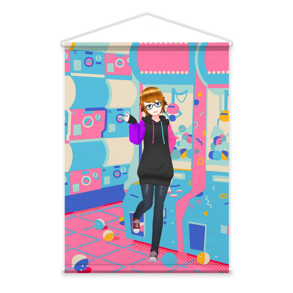 【クリームGAME】01月記念日-タペストリー-G0880