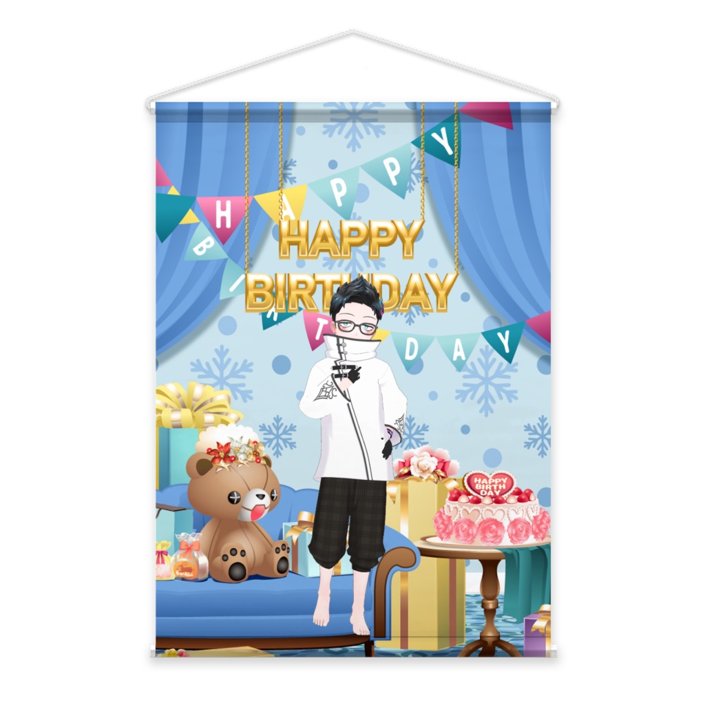 【トラツグミ】01月記念日-タペストリー-G0242