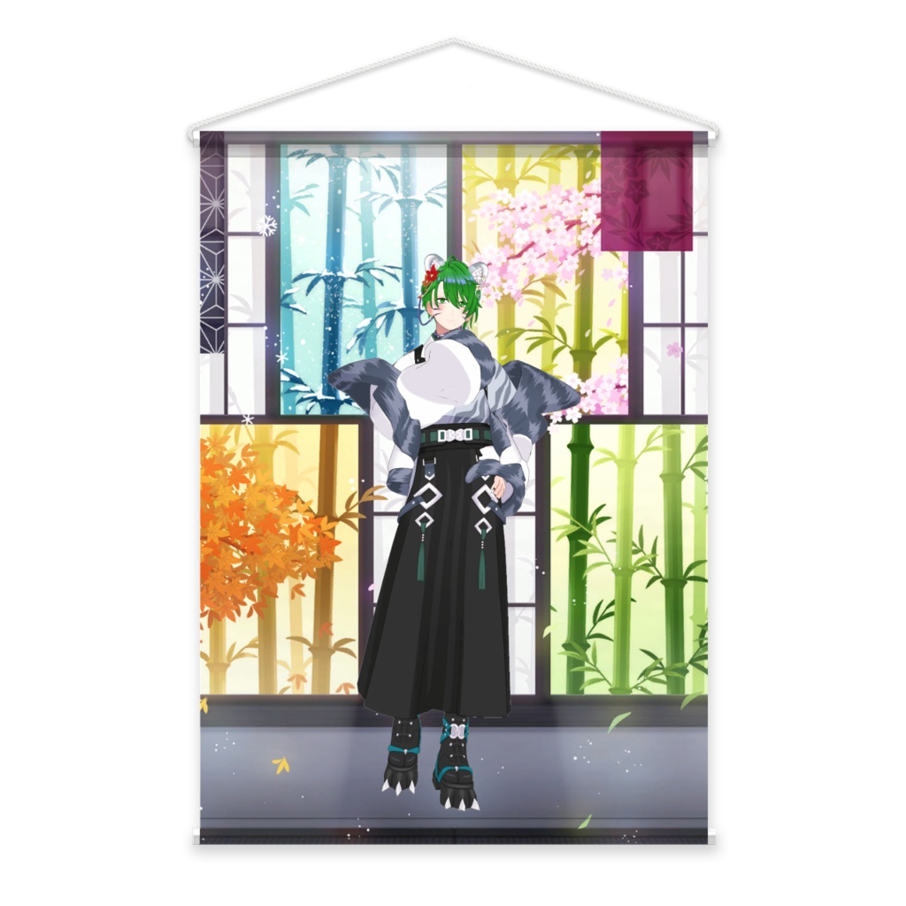 【ネギ】01月記念日-タペストリー-G0639