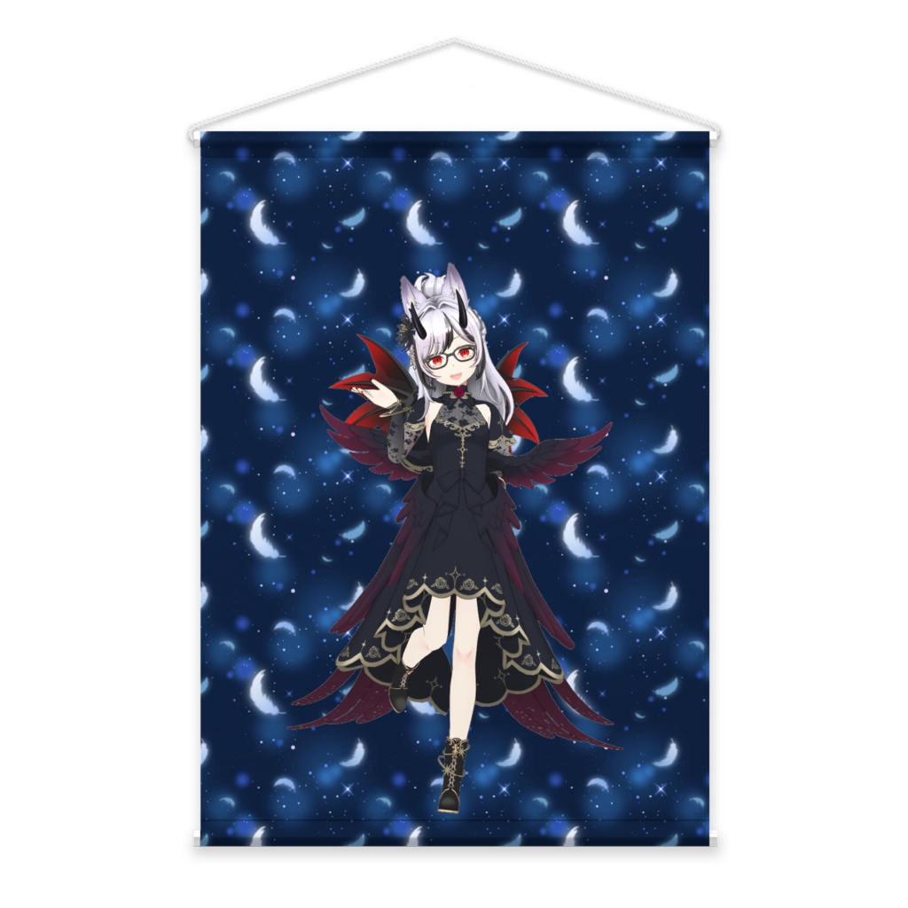 【マクナ(バ美肉)】01月記念日-タペストリー-G0110