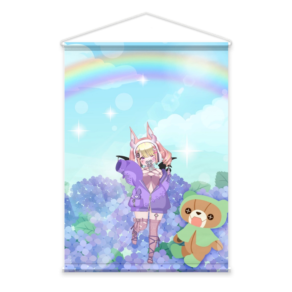 【ヨシヨシオツキミ】01月記念日-タペストリー-G0432