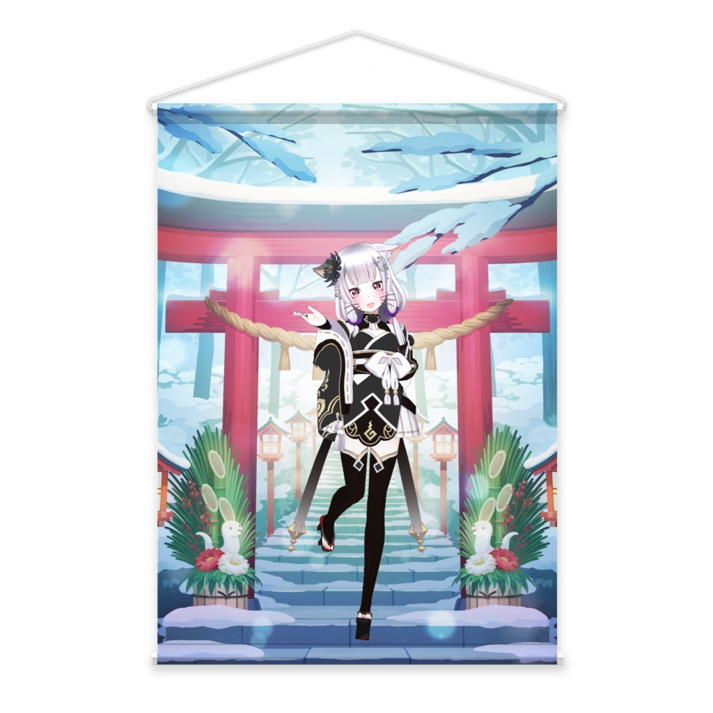 【人形るな】01月記念日-タペストリー-G0818