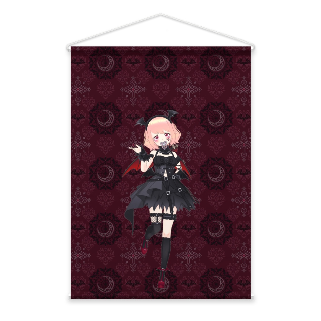 【夜噛りり】01月記念日-タペストリー-G1203