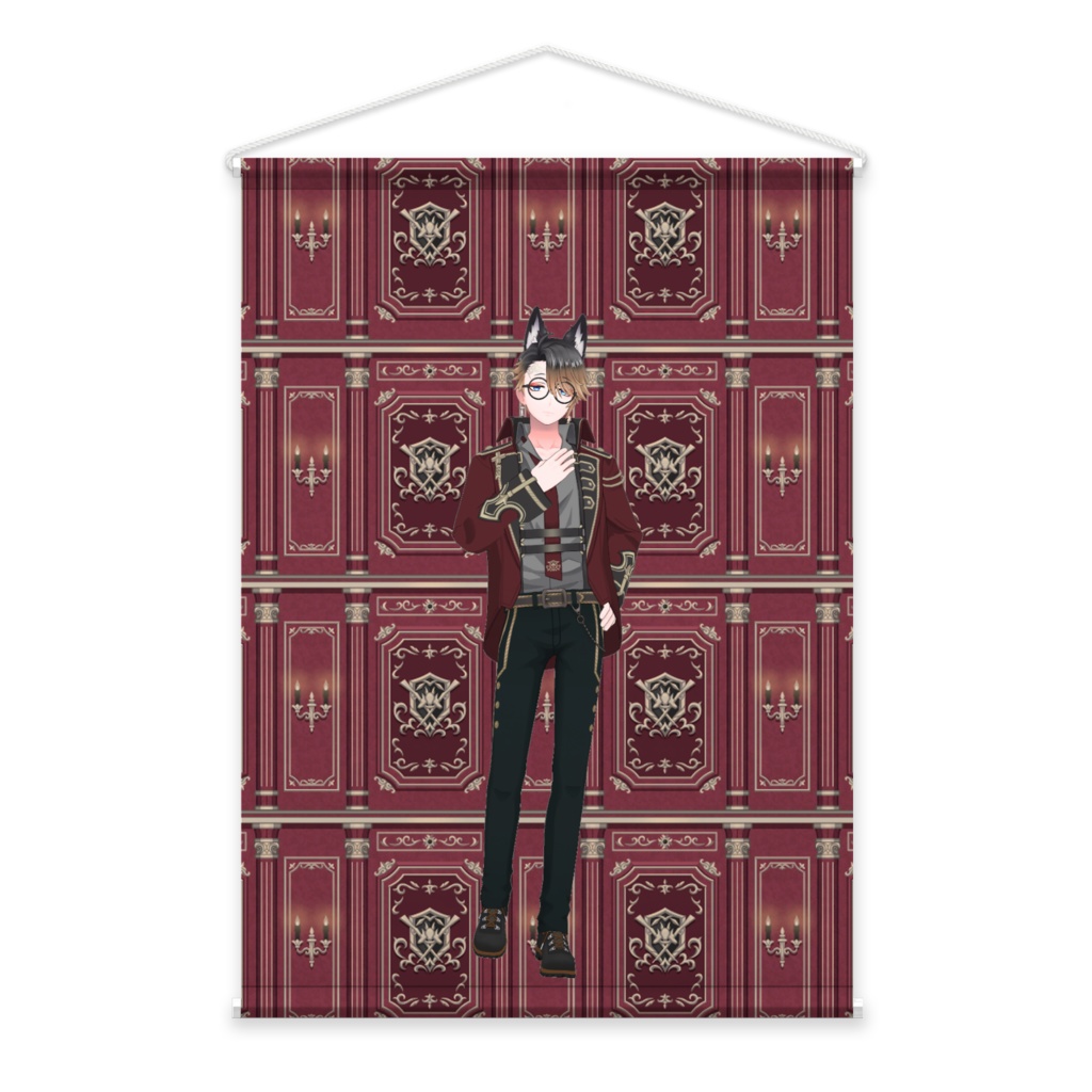 【夜詠 椿】01月記念日-タペストリー-G0681