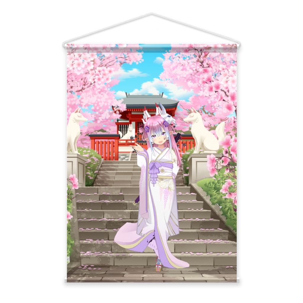 【天野 樂あまらく】01月記念日-タペストリー-G0683