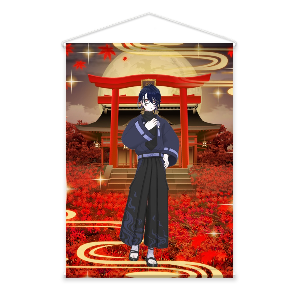 【廣長是光】01月記念日-タペストリー-G0863