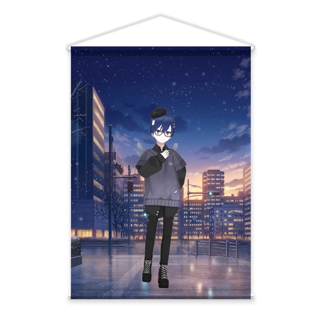 【廻屋りと】01月記念日-タペストリー-G0364