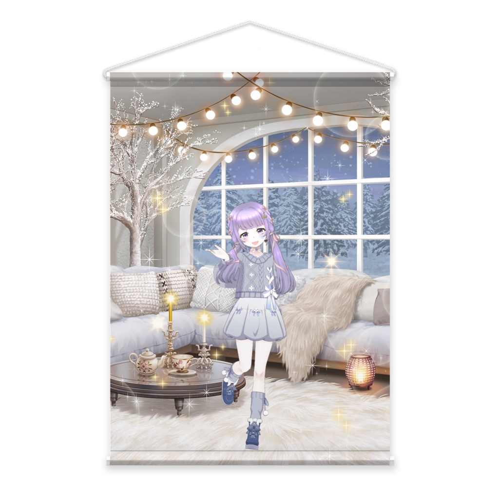 【月城海音ﾀﾞﾖ】01月記念日-タペストリー-G0674