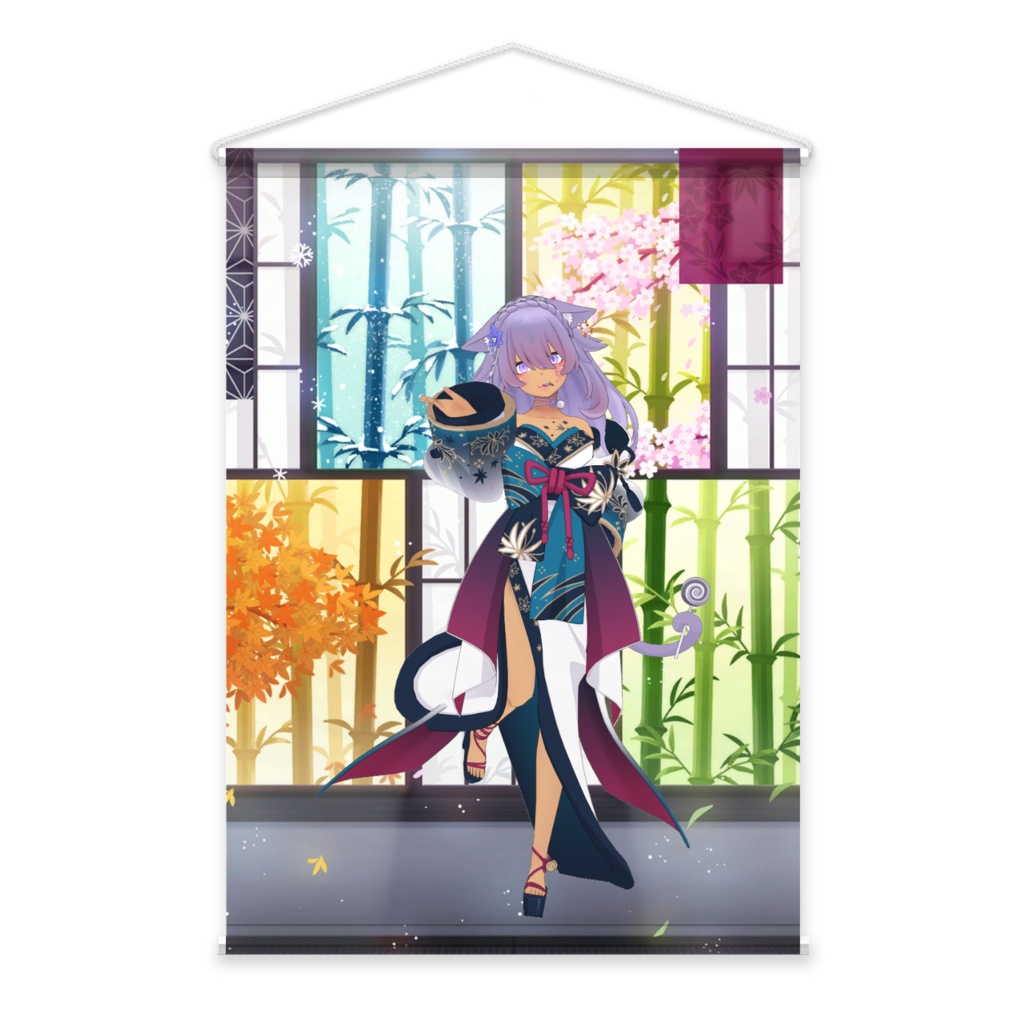 【来世は猫になる】01月記念日-タペストリー-G1278