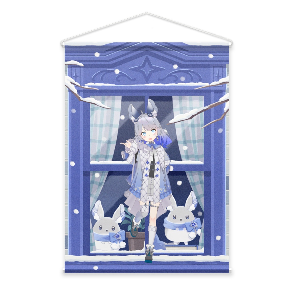 【桜戸 かるまる】01月記念日-タペストリー-G1075