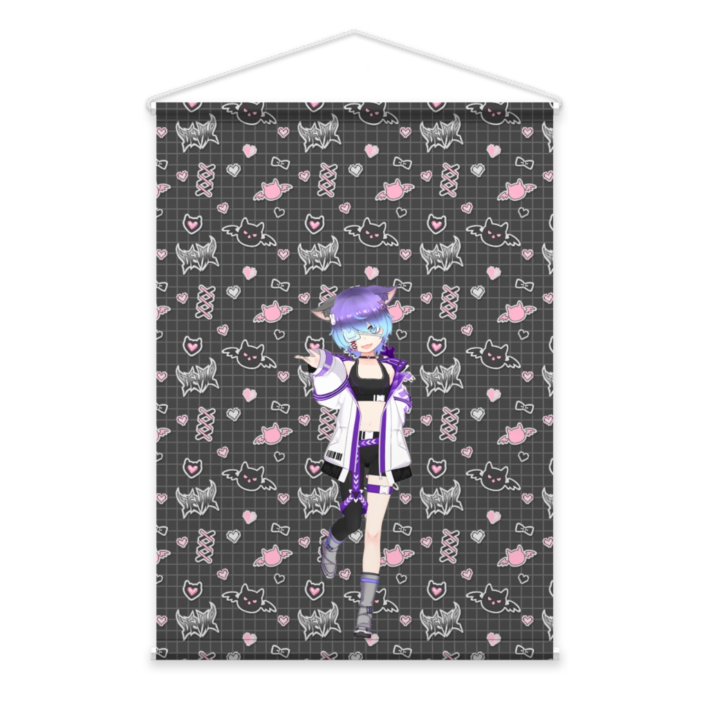 【灰音 零千】01月記念日-タペストリー-G1073