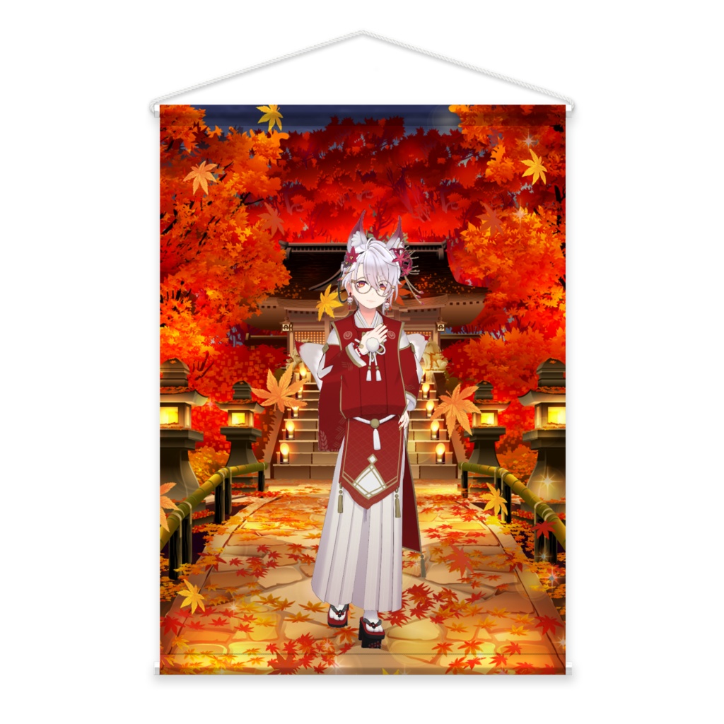 【狐噺ろん】01月記念日-タペストリー-G0545