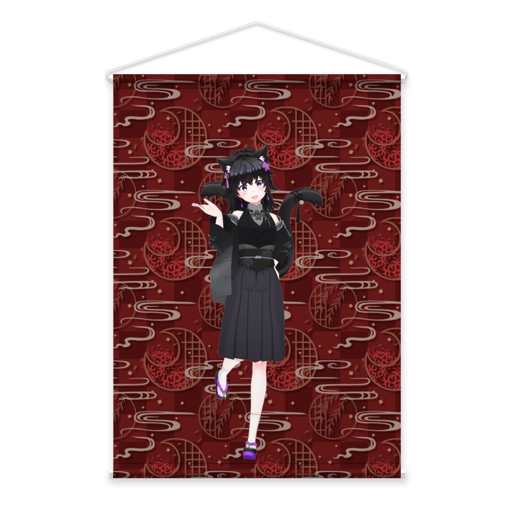 【猫宮】01月記念日-タペストリー-G0384