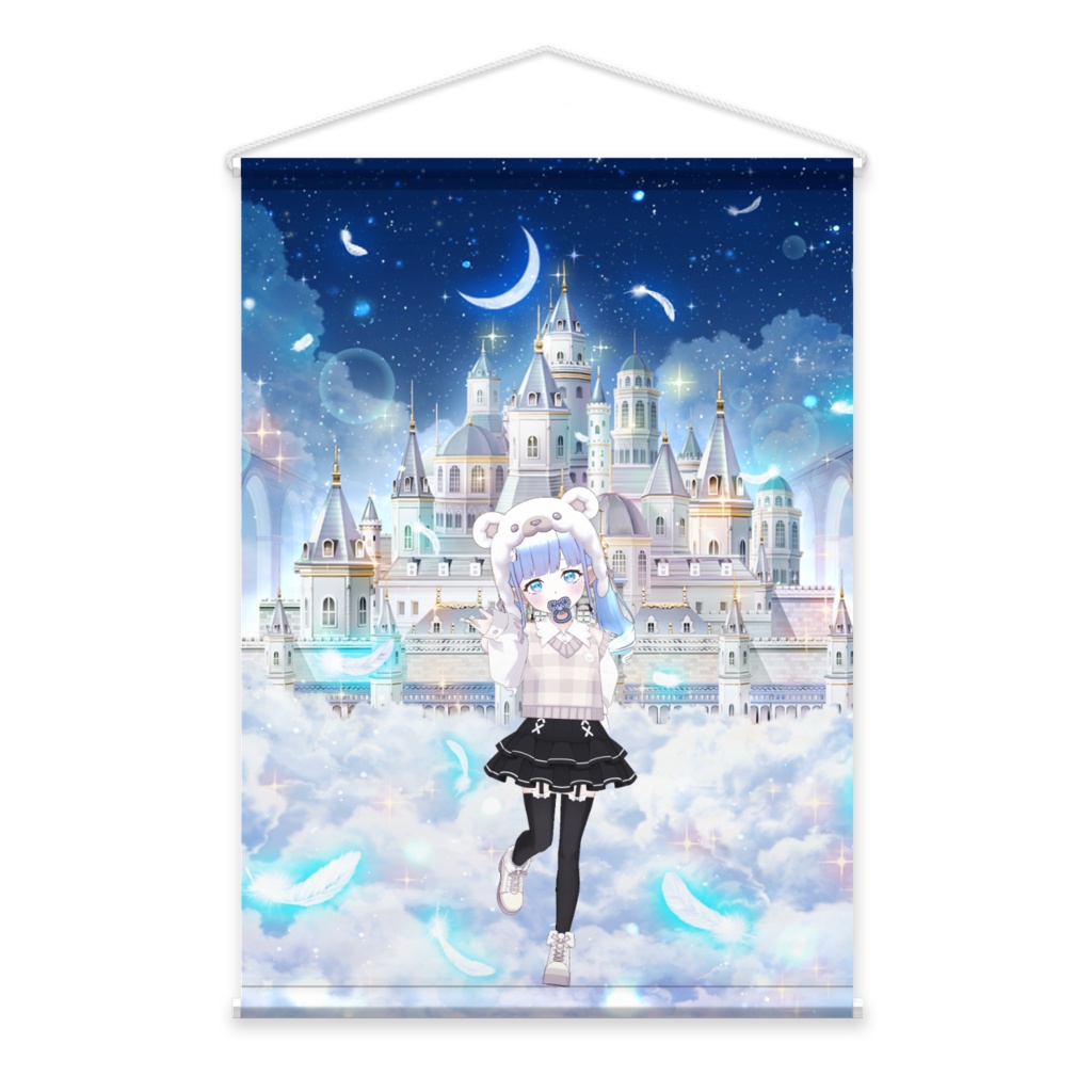 【猫月姫 天猫ｱﾏﾈ】01月記念日-タペストリー-G0819