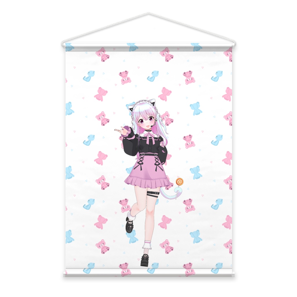 【猫音るな】01月記念日-タペストリー-G1282