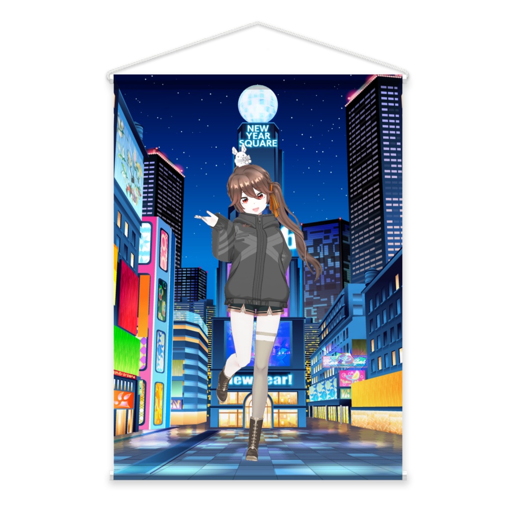 【神崎れい】01月記念日-タペストリー-G1041