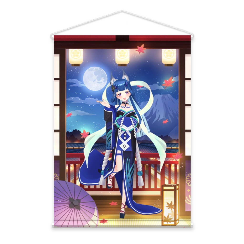 【空狐 絃】01月記念日-タペストリー-G0648