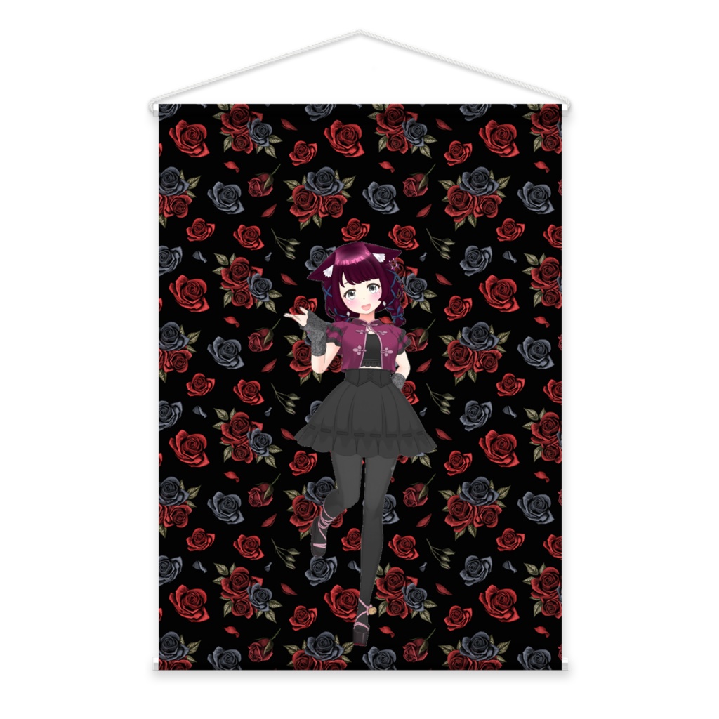 【紅 咲 あ む】01月記念日-タペストリー-G0142