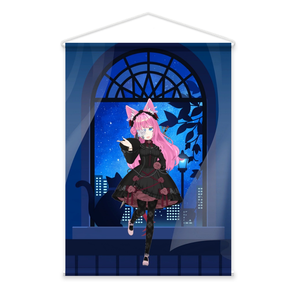 【紗猫】01月記念日-タペストリー-G0006