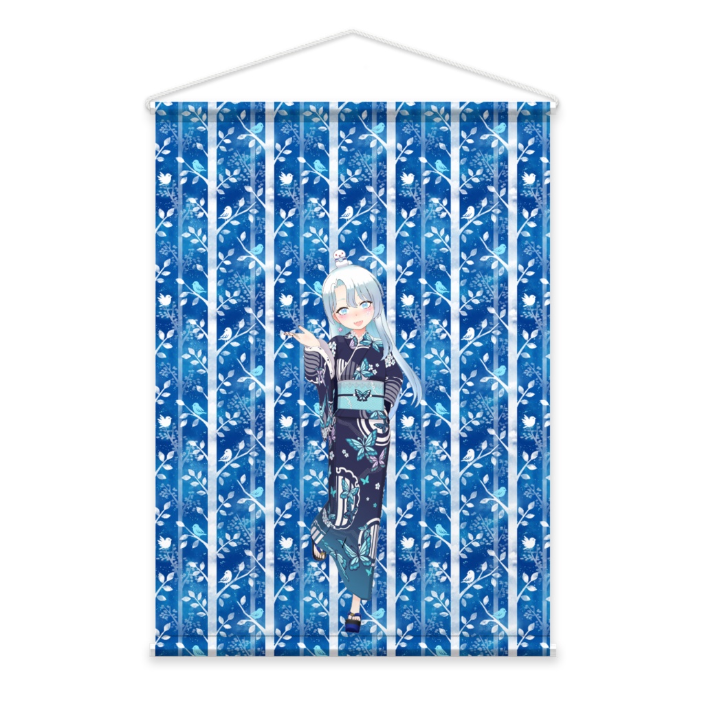 【紫月冬城】01月記念日-タペストリー-G0315